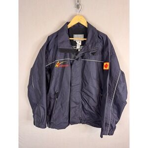 Descente Canadian Alpine Ski Team Board Wear Jacket Navy Blue Mens Large